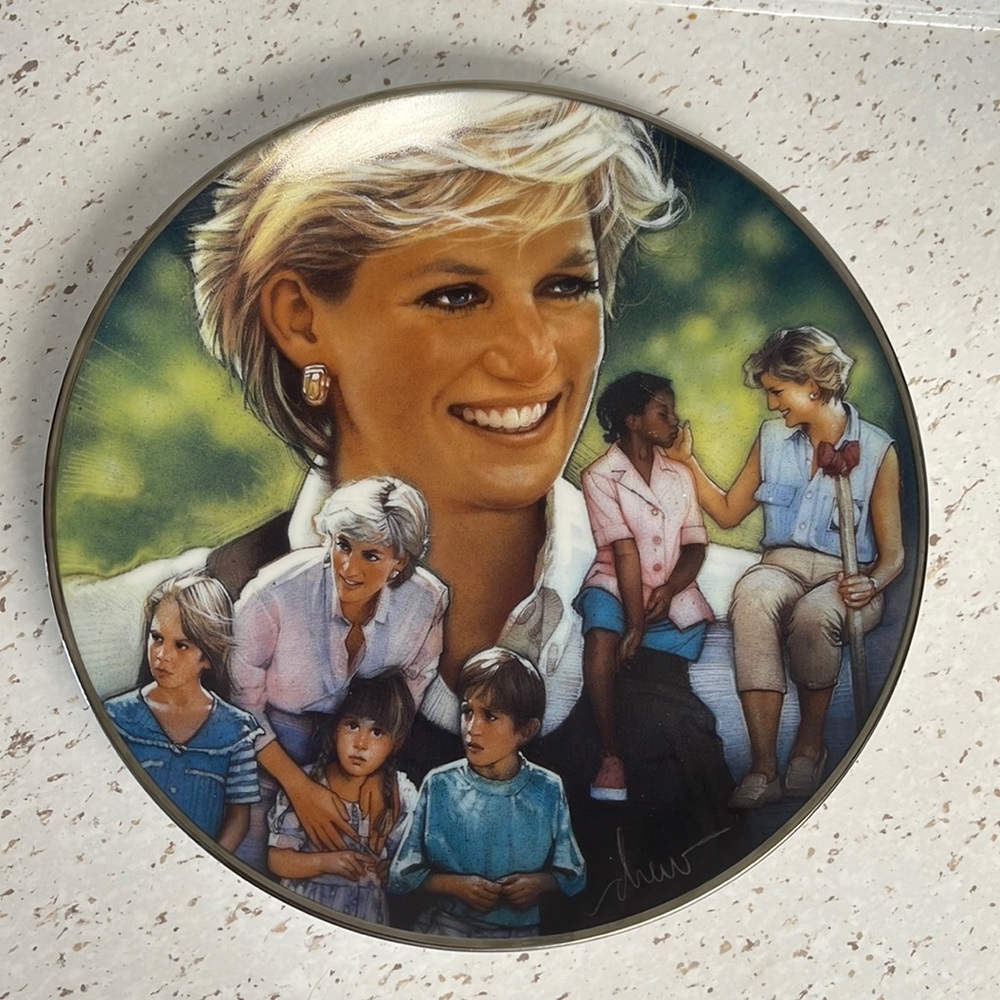 Princess Diana Collectors Plate by Franklin Mint